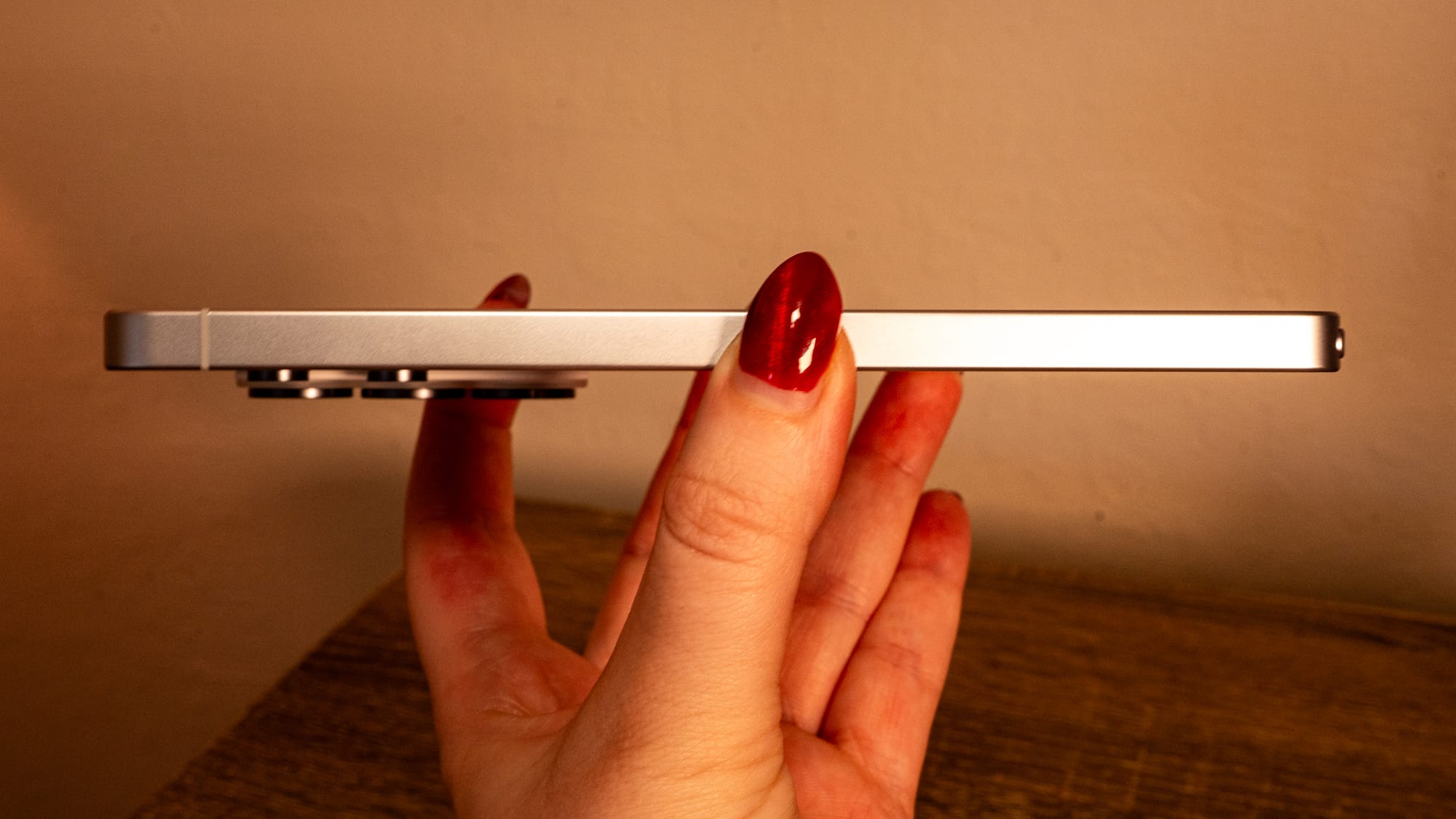 a photo of the Galaxy s26 Ultra held up sideways